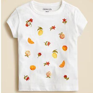J.Crewcuts Short Sleeve fruit graphic t-shirt Toddler Girls Size XXS(2-3) NWT